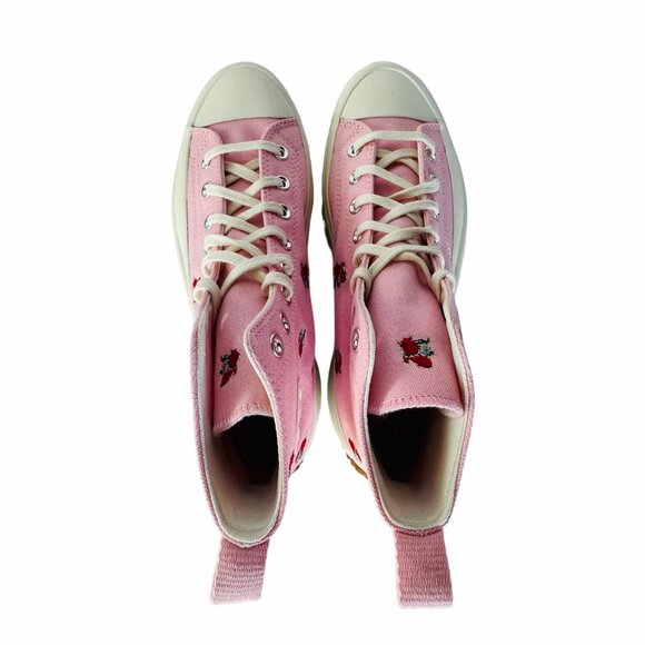 ✨Converse Run Star Hike Platform Hi Sz 9.5 Men Shoes Sneakers Pink Roses A05192C main image 3
